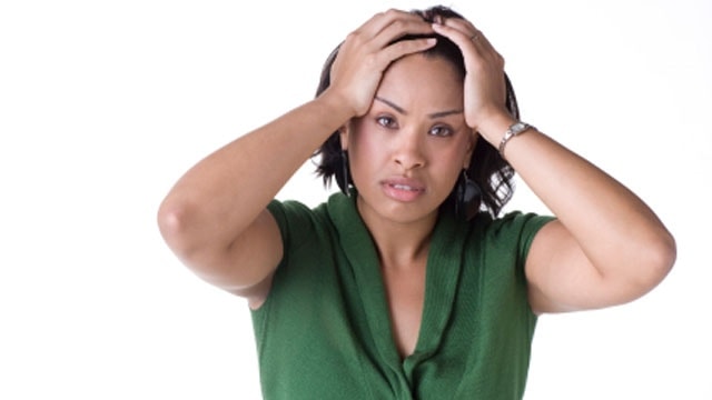 Stress Black Woman Tired Workload